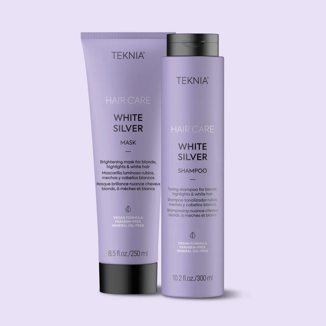 Teknia White Silver Mask