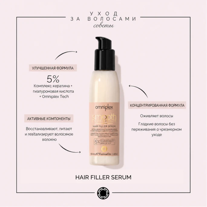 Omniplex Smooth Experience Hair Filler Serum